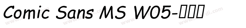 Comic Sans MS W05字体转换
